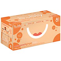 Bubly Sparkling Water White Peach Ginger - 8-12 Fl. Oz. - Image 1