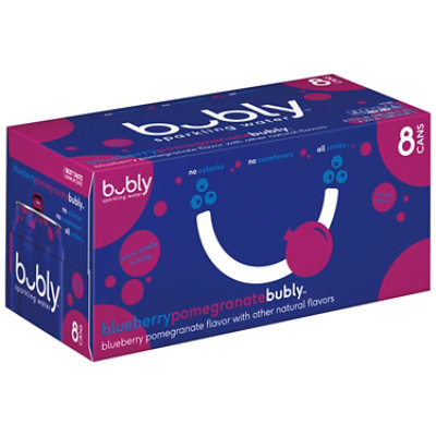 Bubly Sparkling Water Blueberry Pomegrante - 8-12 Fl. Oz. - Image 2