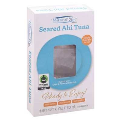 Ahi Tuna Seared With Garlic And Cracked Pepper - 6 Oz