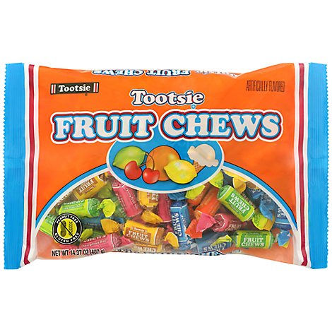 Tootsie Assorted Flavor Fruit Chews Bag - 14.37 Oz