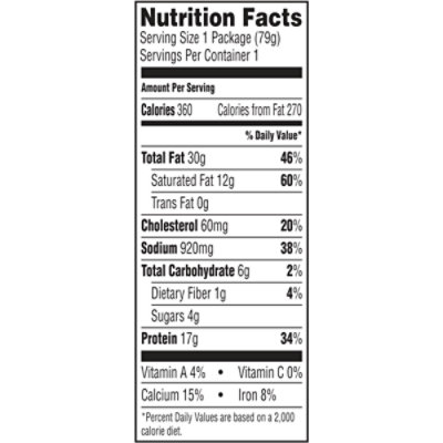Hillshire Snacking Protein Bistro Bites Pepperoni & Monterey Jack Cheese - 2.8 Oz - Image 3
