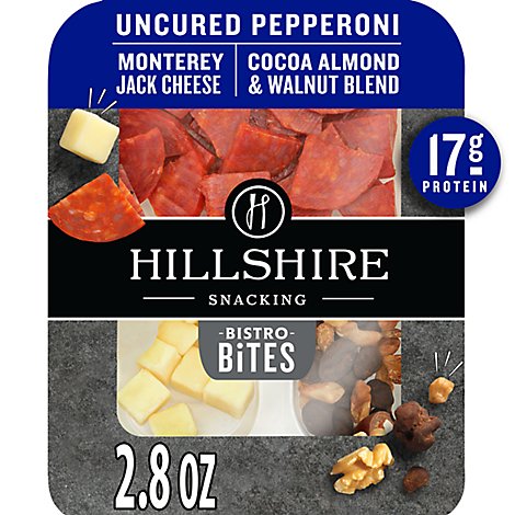 Hillshire Farm Uncured Pepperoni & Monterey Jack Bistro Bites - 2.8 Oz.