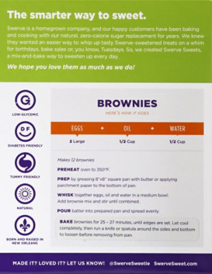 Swerve Mix Brownie Bake - 12 Oz - Image 6