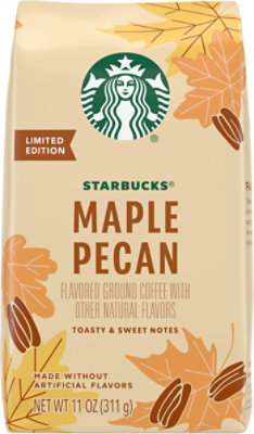 Starbucks Maple Pecan Fall Limited Edition Light Roast Flavored Ground Coffee Bag - 11 Oz - Image 2