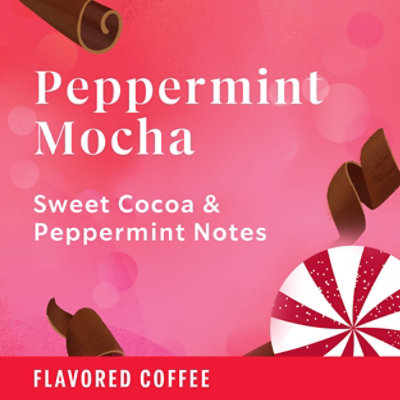 Starbucks 100% Arabica Naturally Flavored Peppermint Mocha K Cup Coffee Pods Box 10 Count - Each - Image 2