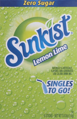 Sunkist Soda Lemon Lime To Go Drink Mix - .53 Oz - Image 2