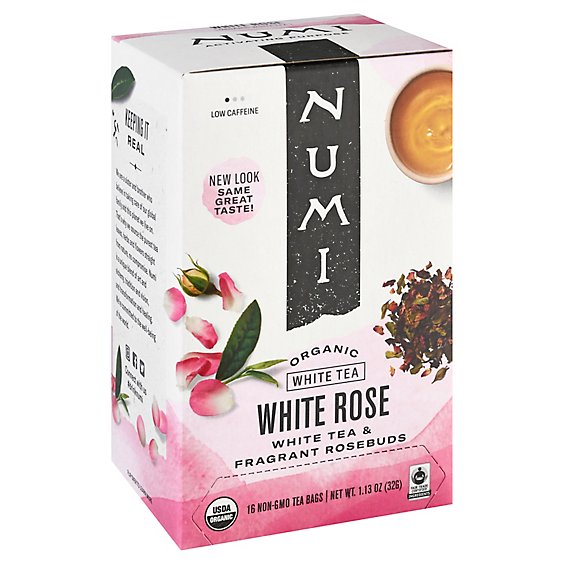 Numi Teas Tea White Rose - 16 Count