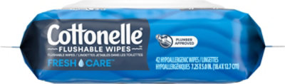 Cottonelle Fresh Care Flushable Wet Wipes  1 Flip-Top Pack - 42 Wipes - Image 8