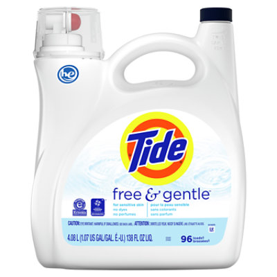  Tide Free & Gentle Laundry Detergent Liquid 96 Loads - 138 Fl. Oz. 