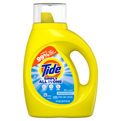 Tide Simply Clean & Fresh Refreshing Breeze 22 Loads Liquid Laundry Detergent - 31 Fl. Oz. - Image 1