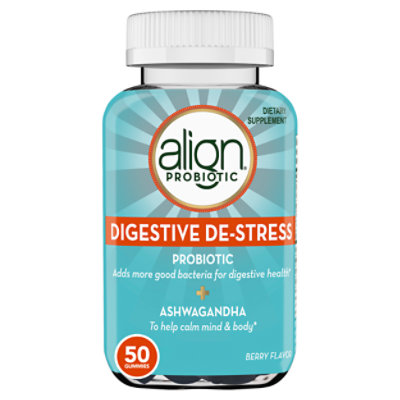 Align Gummies Probiotic Digestive Stress Relief With Ashwagandha - 50 Count