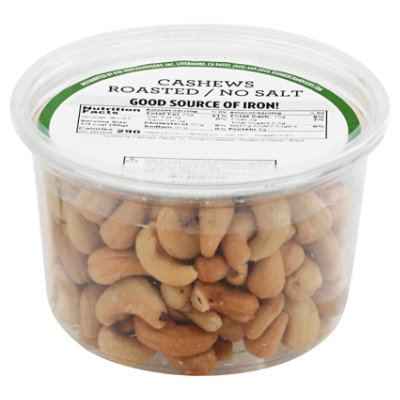 No Salt Roasted Cashews Prepackaged - 10 Oz. - Image 3