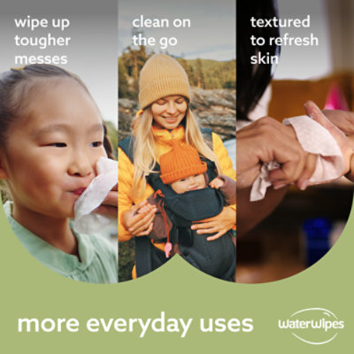 WaterWipes Baby Wipes 99.9% Water Textured Sensitive Hypoallergenic - 60 Count - Image 6