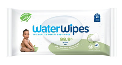 WaterWipes Baby Wipes 99.9% Water Textured Sensitive Hypoallergenic - 60 Count