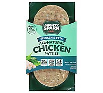 Mighty Spark Spinach & Feta Chicken Patties - 9 Oz.