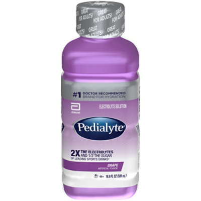 Pedialyte Electrolyte Solution Ready To Drink Grape - 16.9 Fl. Oz. - Image 3