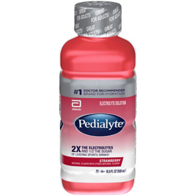 Pedialyte Electrolyte Solution Ready To Drink Strawberry - 16.9 Fl. Oz. - Image 3