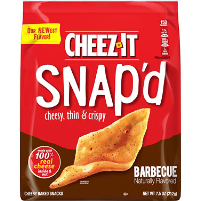 Cheez-It Snapd Cheese Cracker Chips Thin Crisps BBQ - 7.5 Oz - Image 4