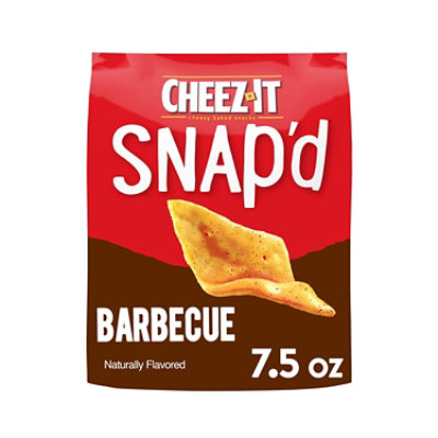 Cheez-It Snapd Cheese Cracker Chips Thin Crisps BBQ - 7.5 Oz - Image 1