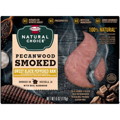 Hormel Natural Choice Pecanwood Smoked Ham With Sweet Black Pepper - 6 Oz. - Image 2