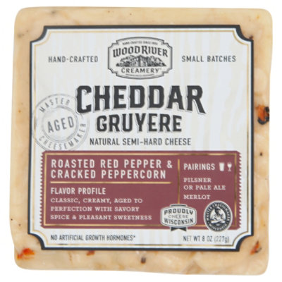 Wood River Creamery Roasted Red Pepper Cheddar Cheese - Image 2