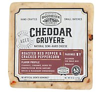 Wood River Creamery Roasted Red Pepper Cheddar Cheese - 0.5 Lb.