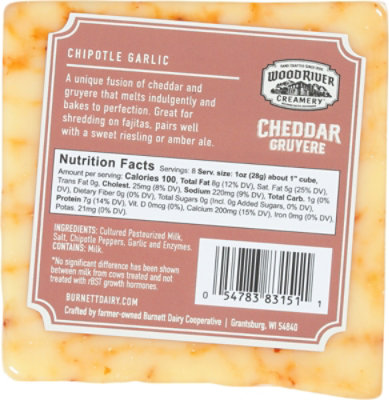 Wood River Creamery Chipotle Garlic Cheddar Cheese - Image 6