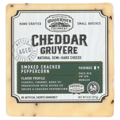 Wood River Creamery Smoked Cracked Peppercorn Cheese - Image 3