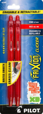Pilot Frixion Pens Red 2 Count Safeway