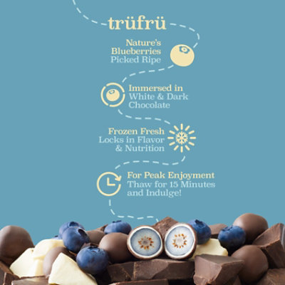 Tru Fru Blueberries In White & Dark Chocolate - 8 Oz - Image 2