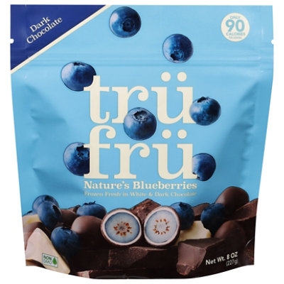 Tru Fru Blueberries In White & Dark Chocolate - 8 Oz
