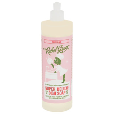 Rebel Green Dish Soap Pink Lilac - 16 Oz - Shaw's