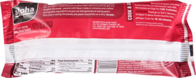 Alpha Foods Burrito Plnt Bsd Steak - 5 Oz - Image 5
