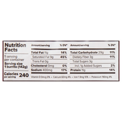 Alpha Foods Burrito Plnt Bsd Steak - 5 Oz - Image 3