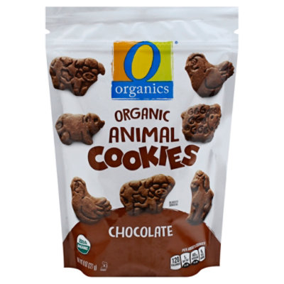  O Organics Cookies Animal Chocolate - 8 Oz 