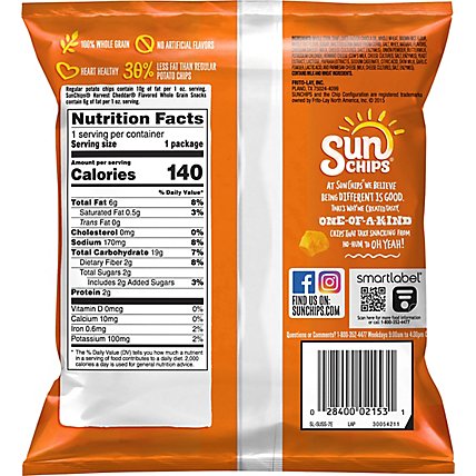 Sunchips Harvest Cheddar - 1.0 Oz - Image 6