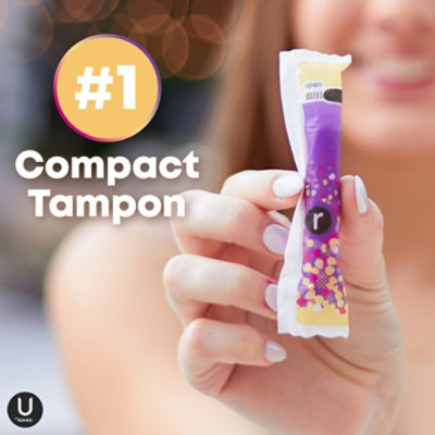 U by Kotex Click Compact Regular Tampons - 45 Count - Image 4