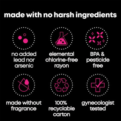 U by Kotex Click Compact Regular Tampons - 45 Count - Image 8