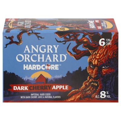 Angry Orchard Hardcore Dark Cherry Apple in Cans - 12-6 Oz