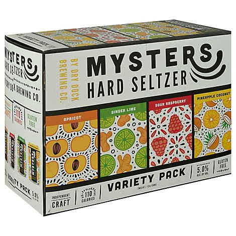 Dry Dock Mysters Seltzer Variety Pack In Cans - 12-12 Fl. Oz.