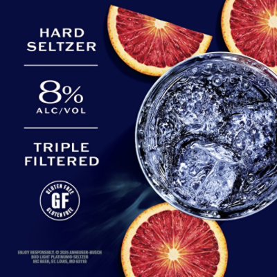 Bud Light Platinum Seltzer Blood Orange Hard Seltzer - 25 Fl. Oz. - Image 3