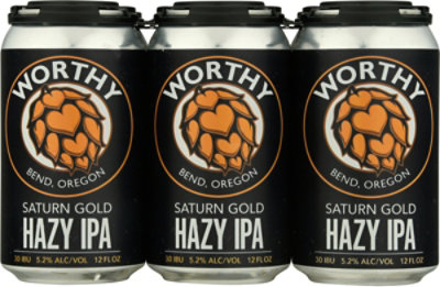 Worthy Seasonal Hazy In Cans - 6-12 Fl. Oz. - Image 2