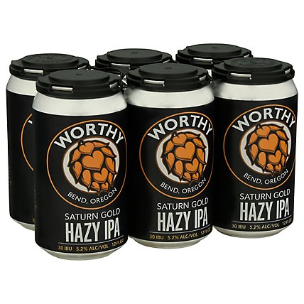 Worthy Seasonal Hazy In Cans - 6-12 Fl. Oz. - Image 1
