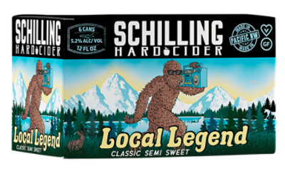 Schilling Cider Local Legend Classic Semi Sweet In Cans - 6-12 Fl. Oz. - Image 1