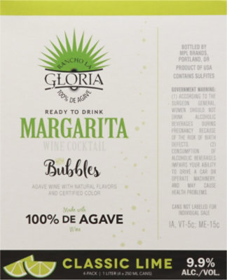 Rancho La Gloria Margarita Cans - 4-250 Ml - Image 4