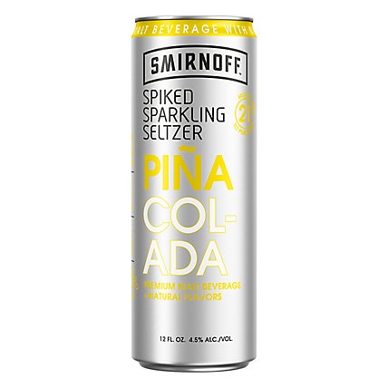 Smirnoff Seltzer Pina Colada In Cans - 6-12 Fl. Oz. - Image 2