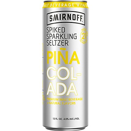 Smirnoff Seltzer Pina Colada In Cans - 6-12 Fl. Oz. - Image 1
