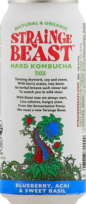 Strainge Beast Blueberry Acai & Sweet Basil In Cans - 16 Fl. Oz. - Image 5