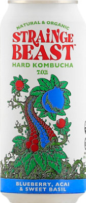 Strainge Beast Blueberry Acai & Sweet Basil In Cans - 16 Fl. Oz. - Image 2