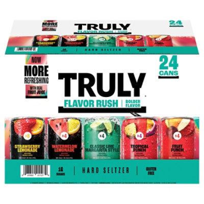 Truly Hard Seltzer Flavor Rush Variety Pack In Cans - 24-12 Fl. Oz.